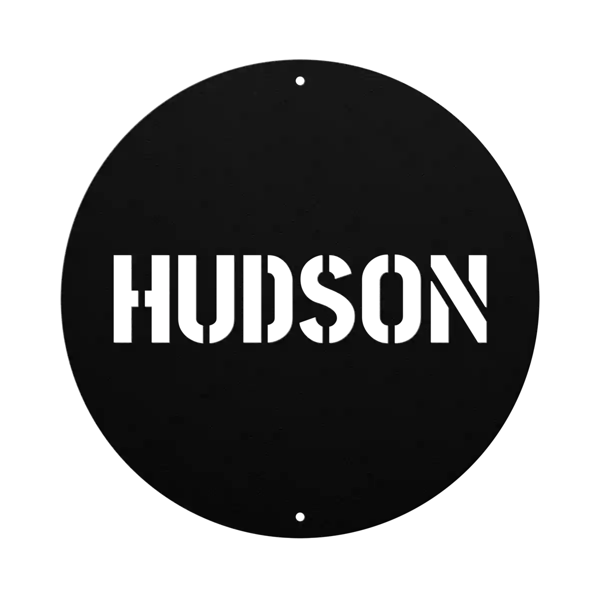 Hudson Family Name Sign