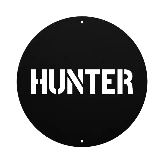 Hunter Family Name Sign
