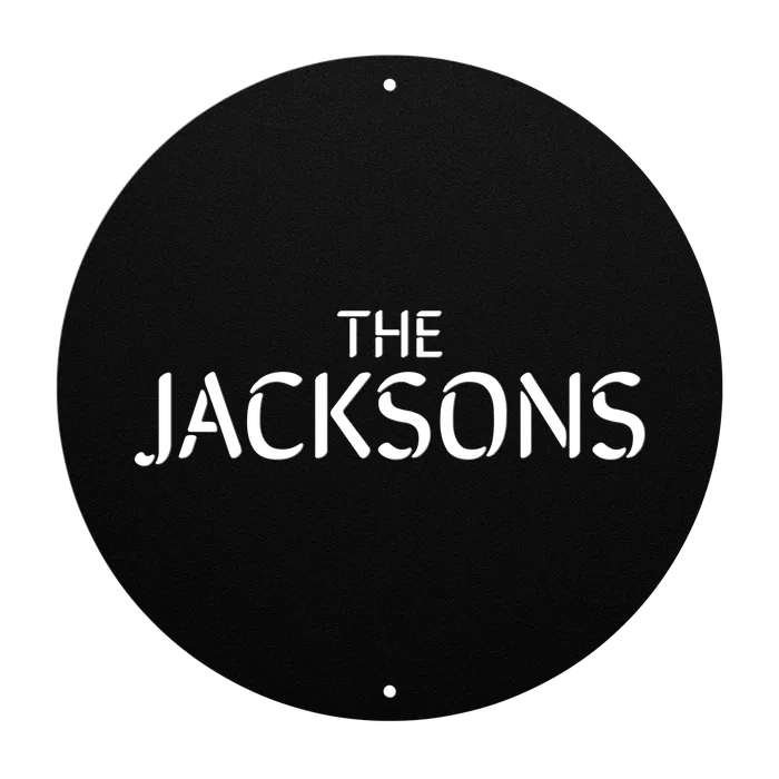 Jackson Family Name Sign
