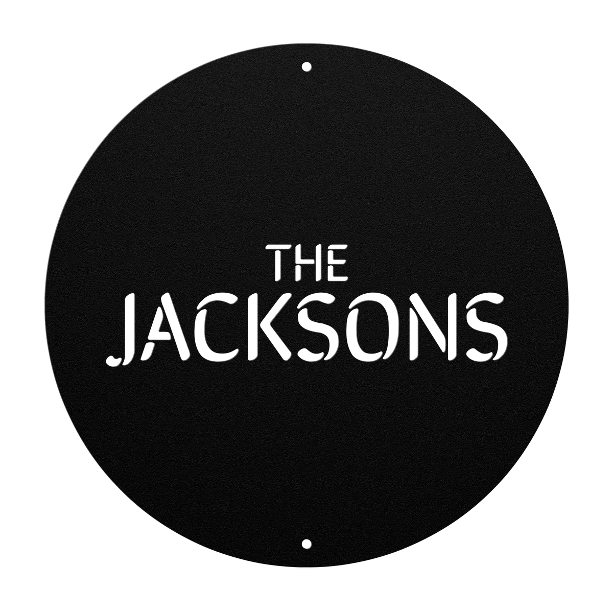 Jackson Family Name Sign