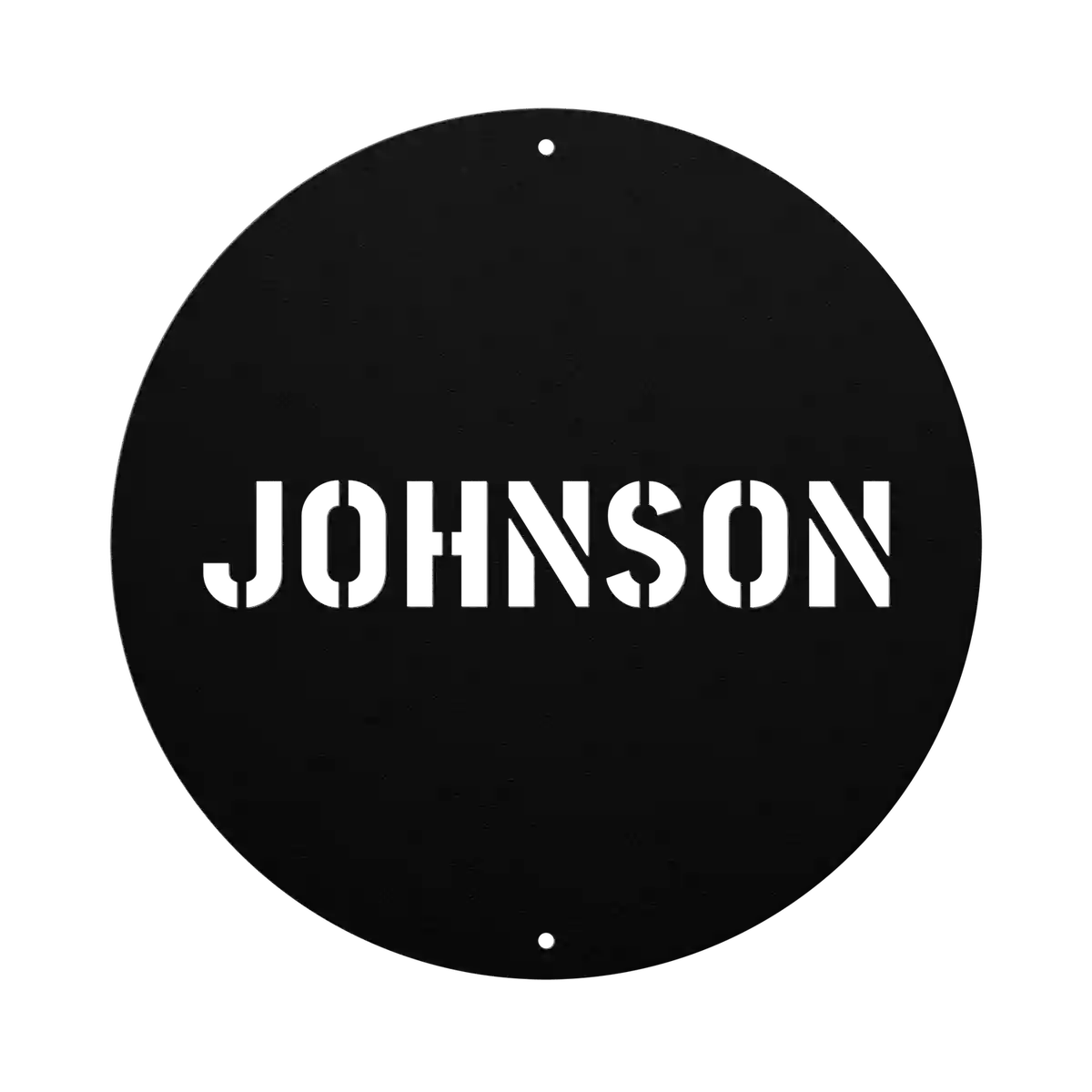 Johnson Family Name Sign