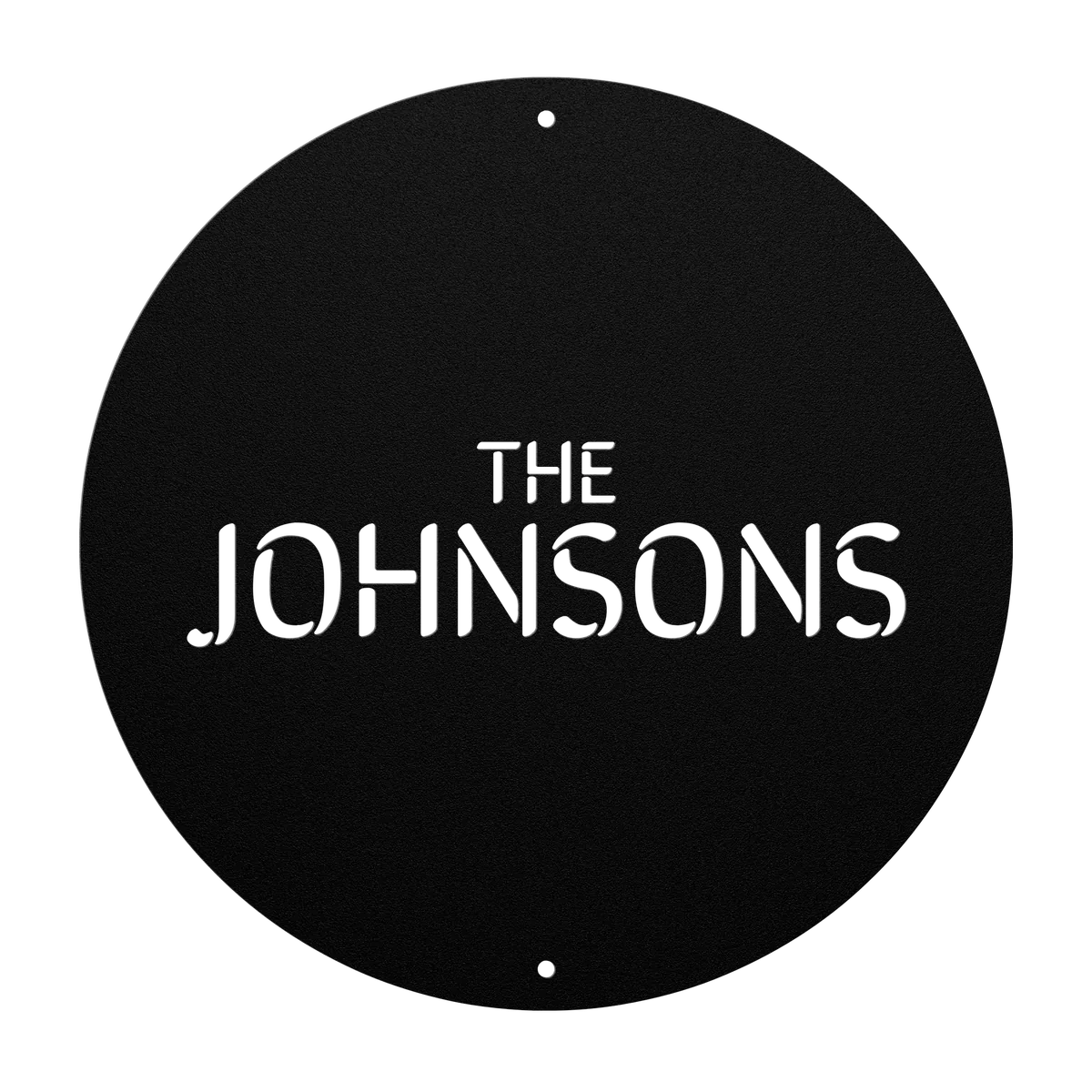 Johnson Family Name Sign