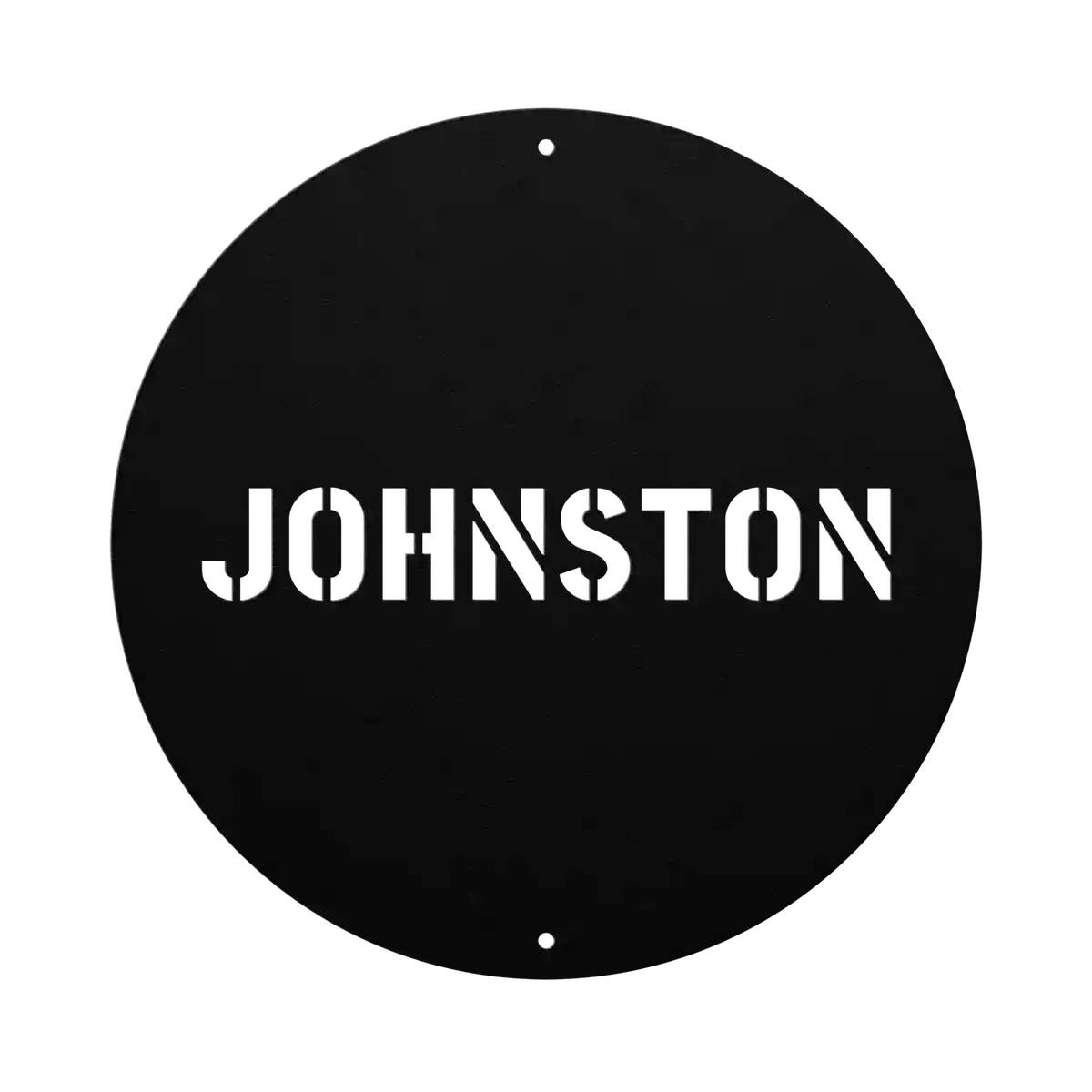 Johnston Family Name Sign