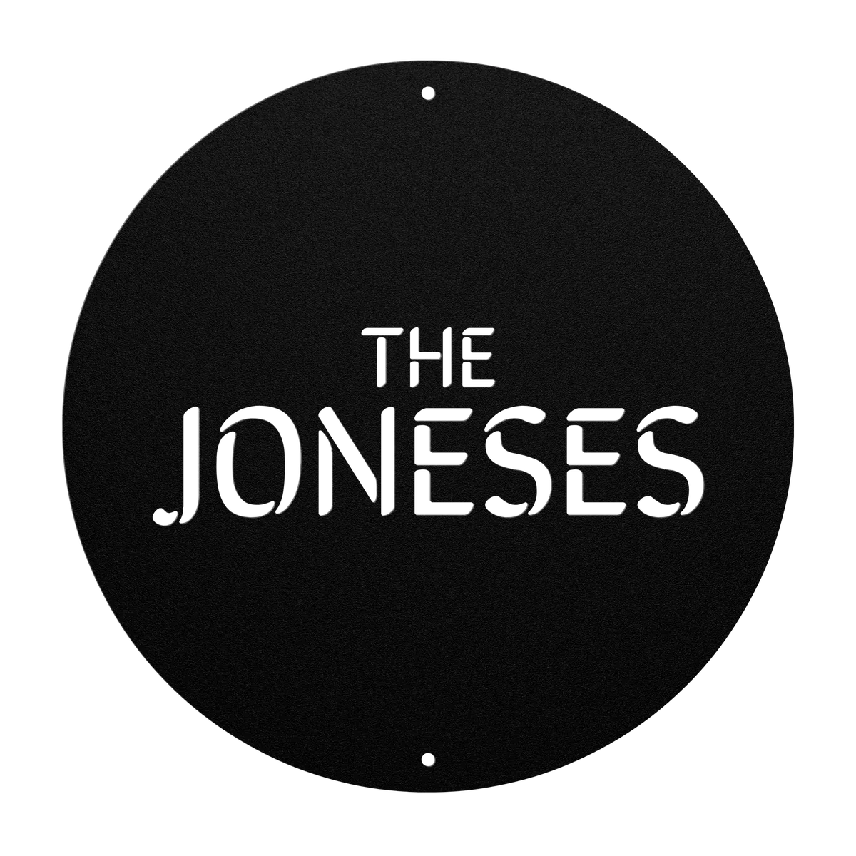 Jones Family Name Sign