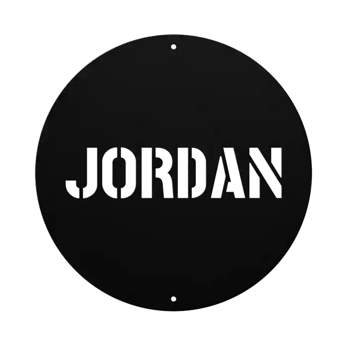 Jordan Family Name Sign