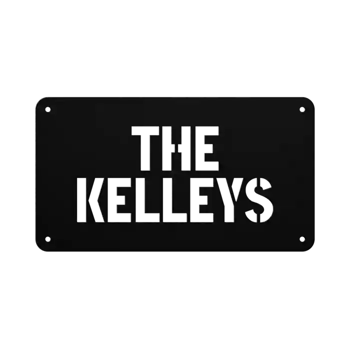 Kelley Family Name Sign