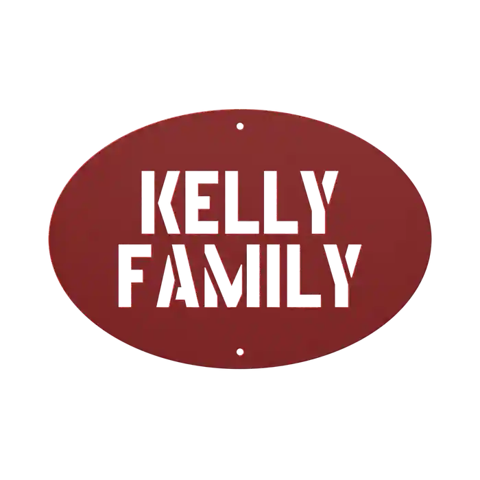 Kelly Family Name Sign