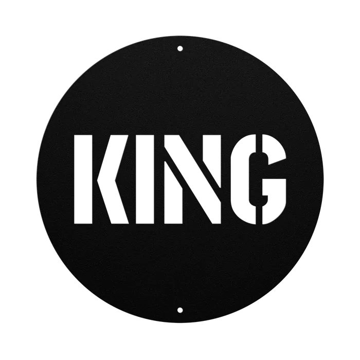 King Family Name Sign