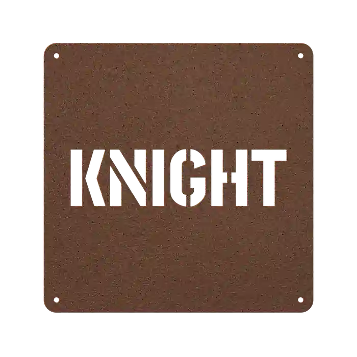 Knight Family Name Sign