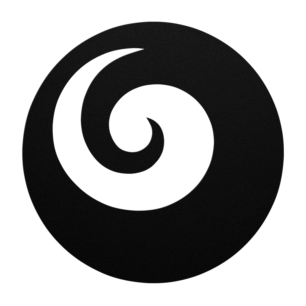 Koru Bold Spiral Metal Sign