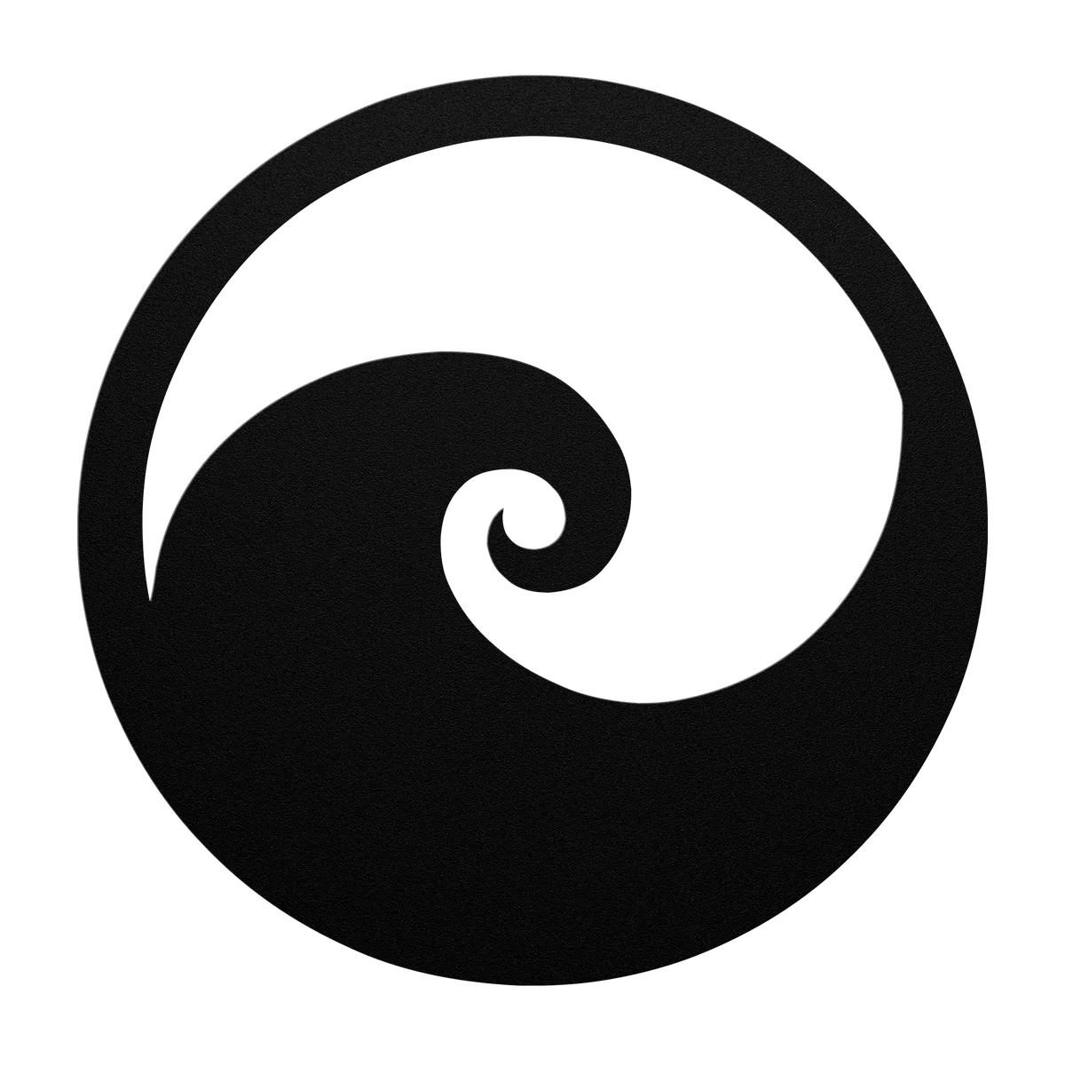 Koru Breaking Wave Metal Sign