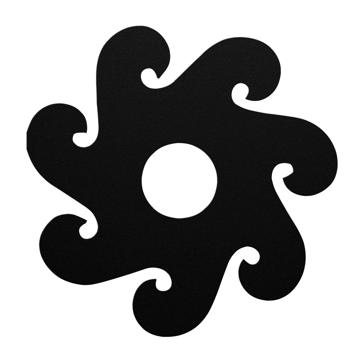 Koru Curl Rosette Metal Sign