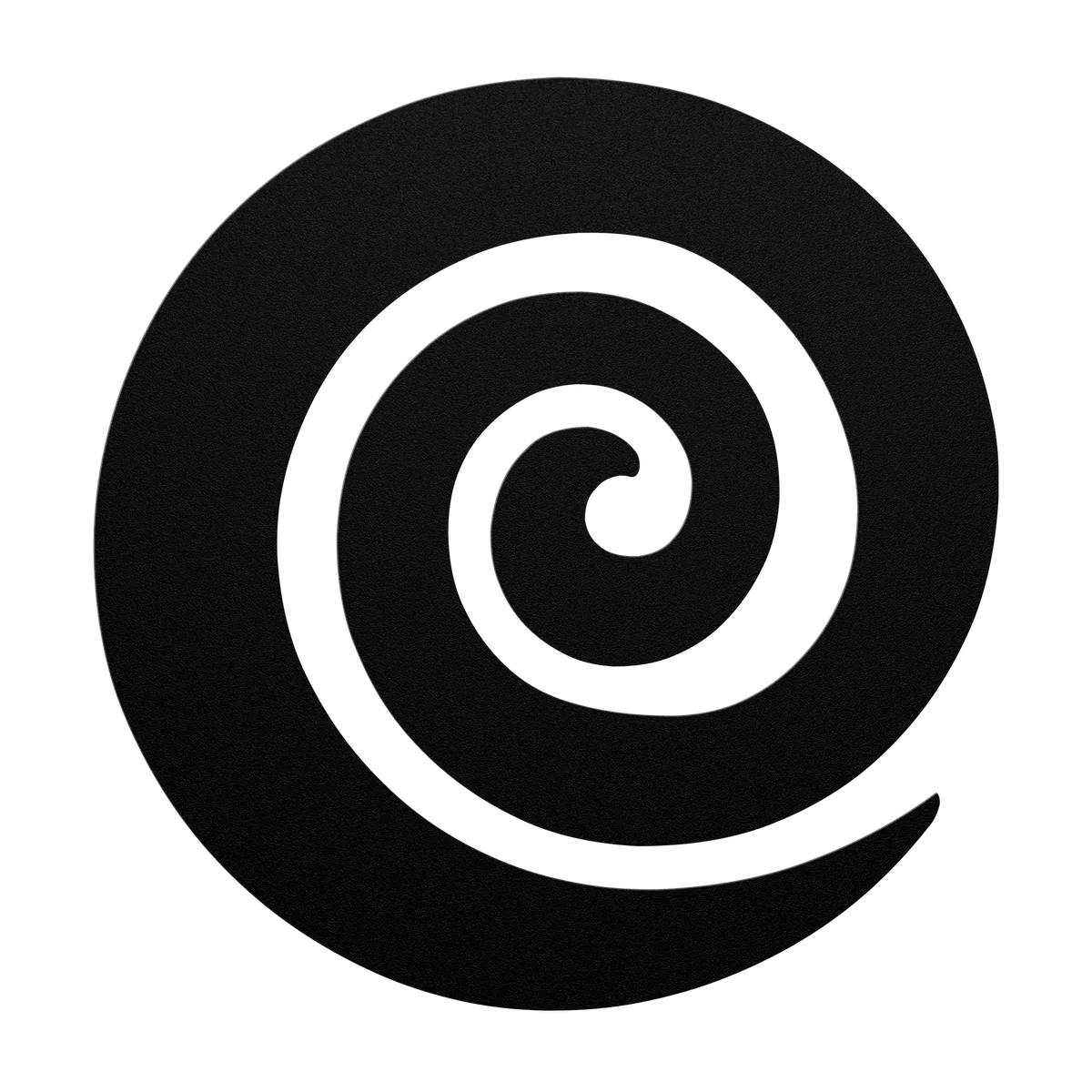 Koru Double Spiral Metal Sign
