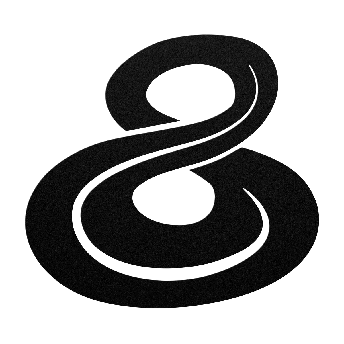 Koru Double Twist Metal Sign