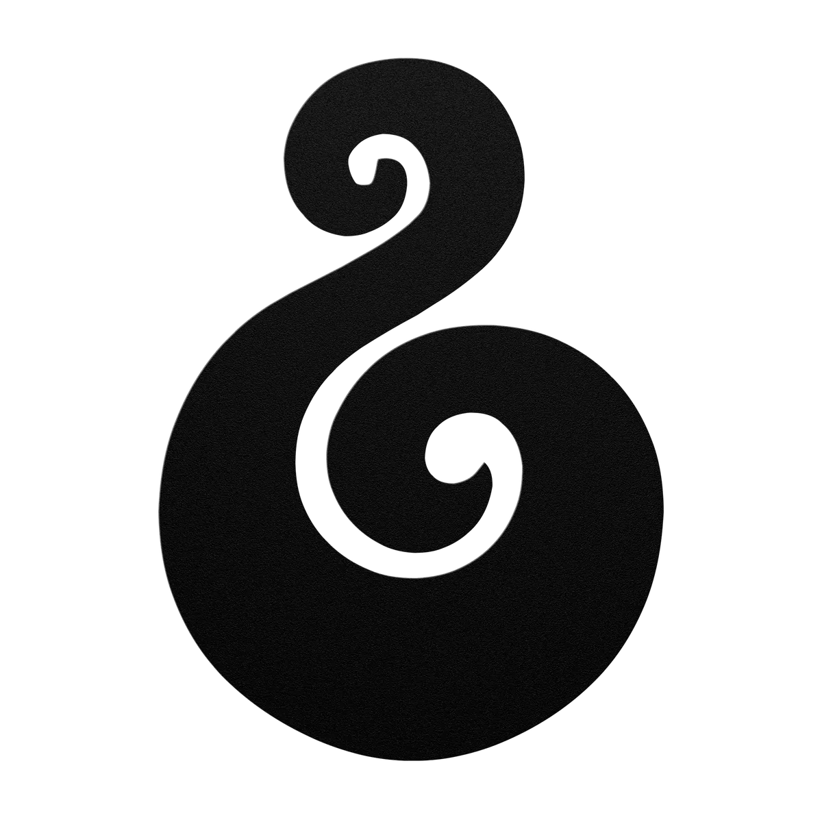 Koru Fern Hook Metal Sign