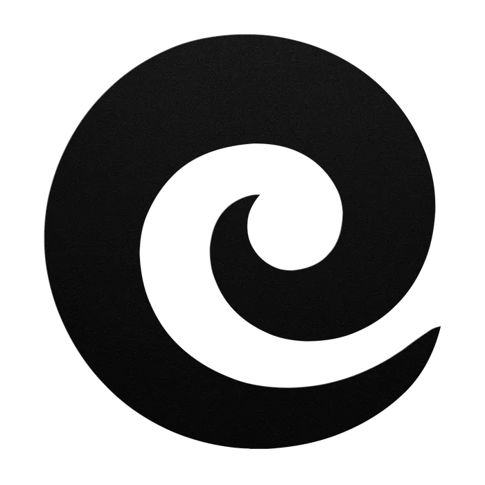 Koru Fern Tail Metal Sign
