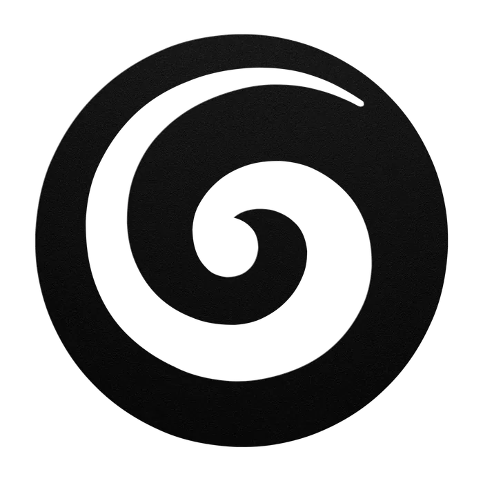 Koru Fine Coil Metal Sign