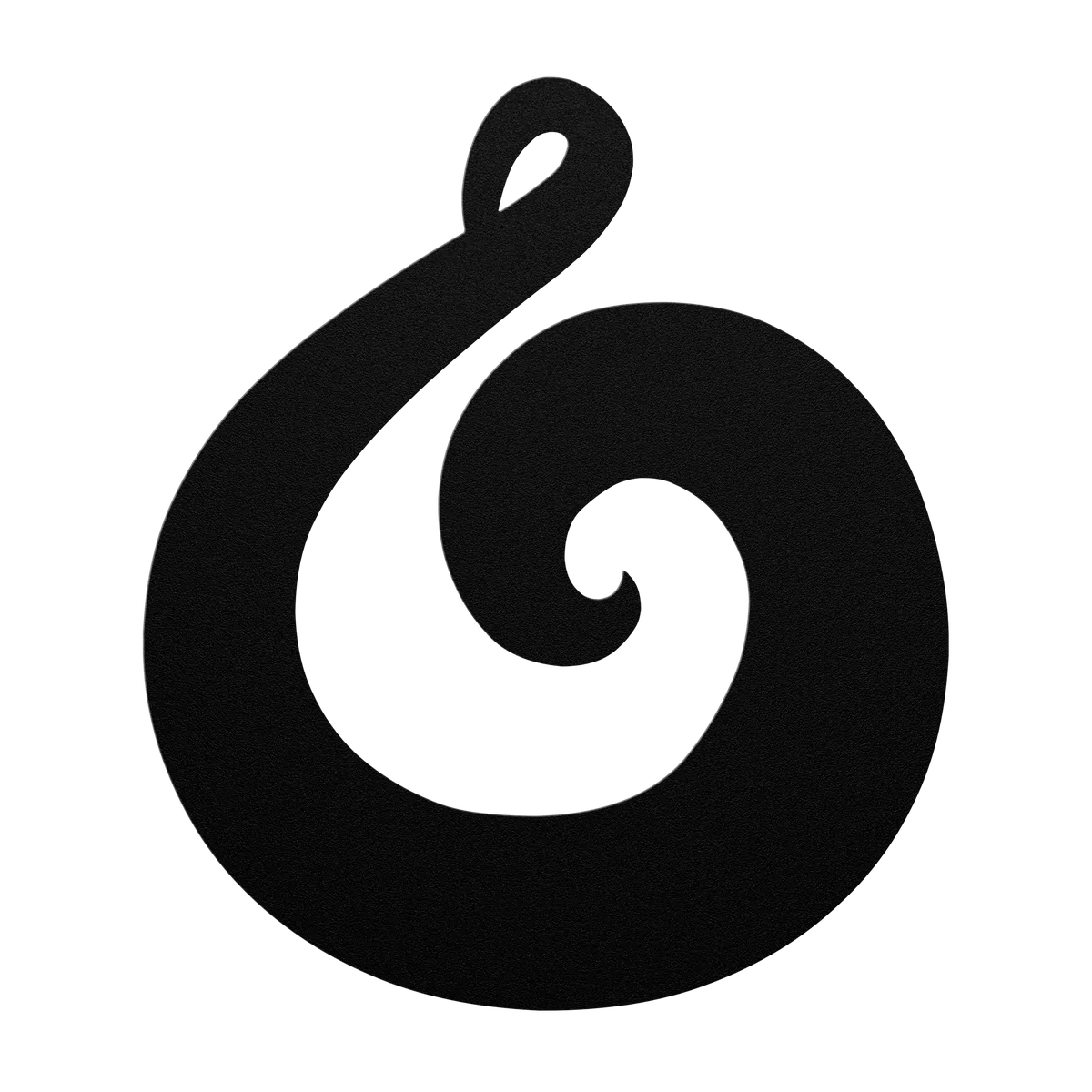 Koru Open Hook Metal Sign