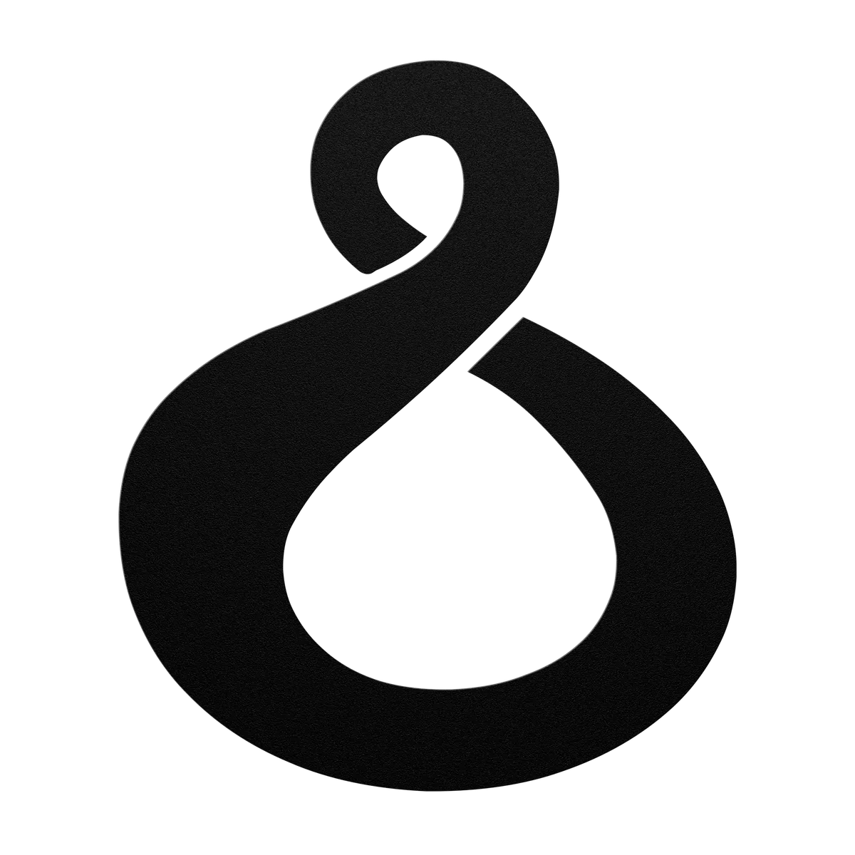 Koru Open Twist Metal Sign