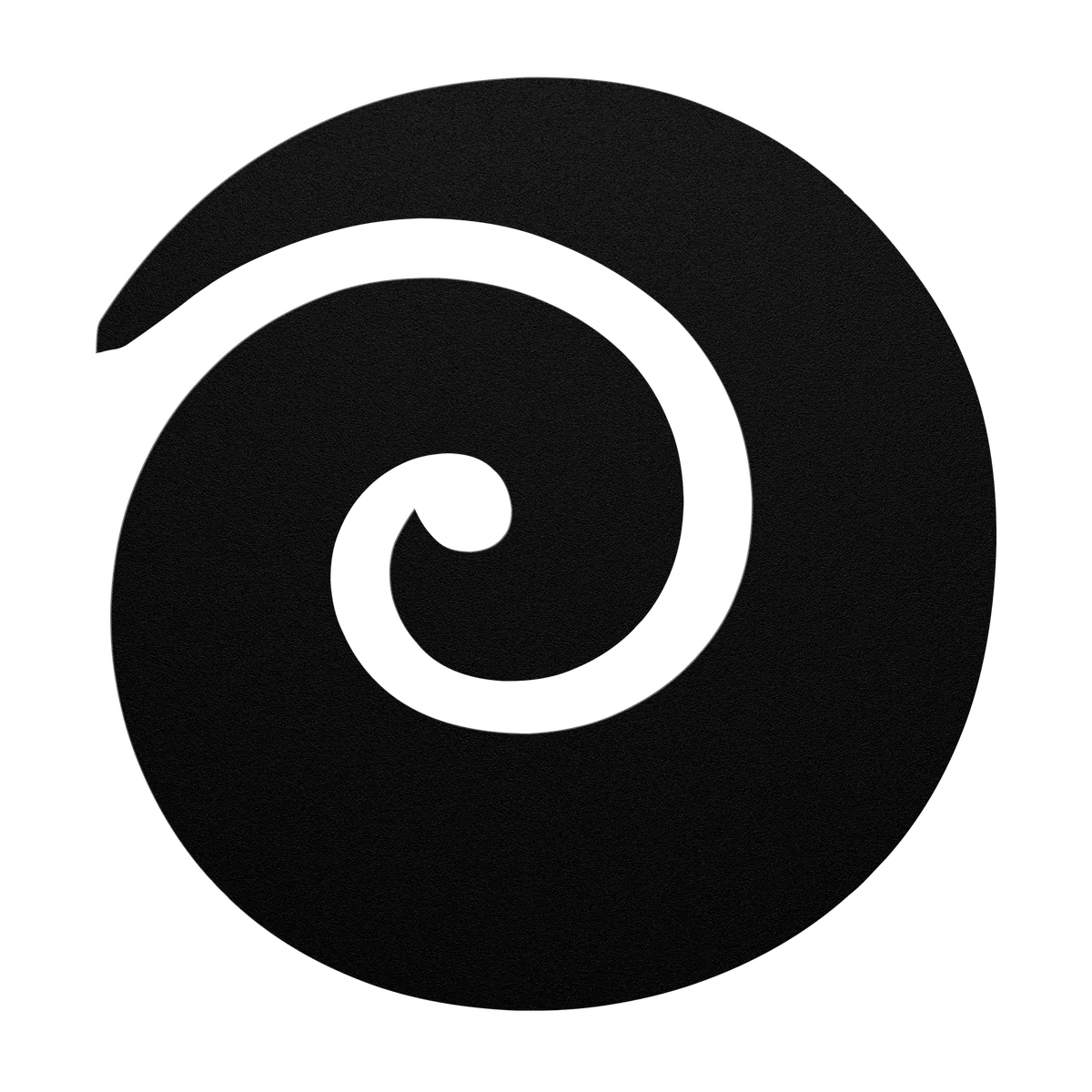 Koru Single Spiral Metal Sign