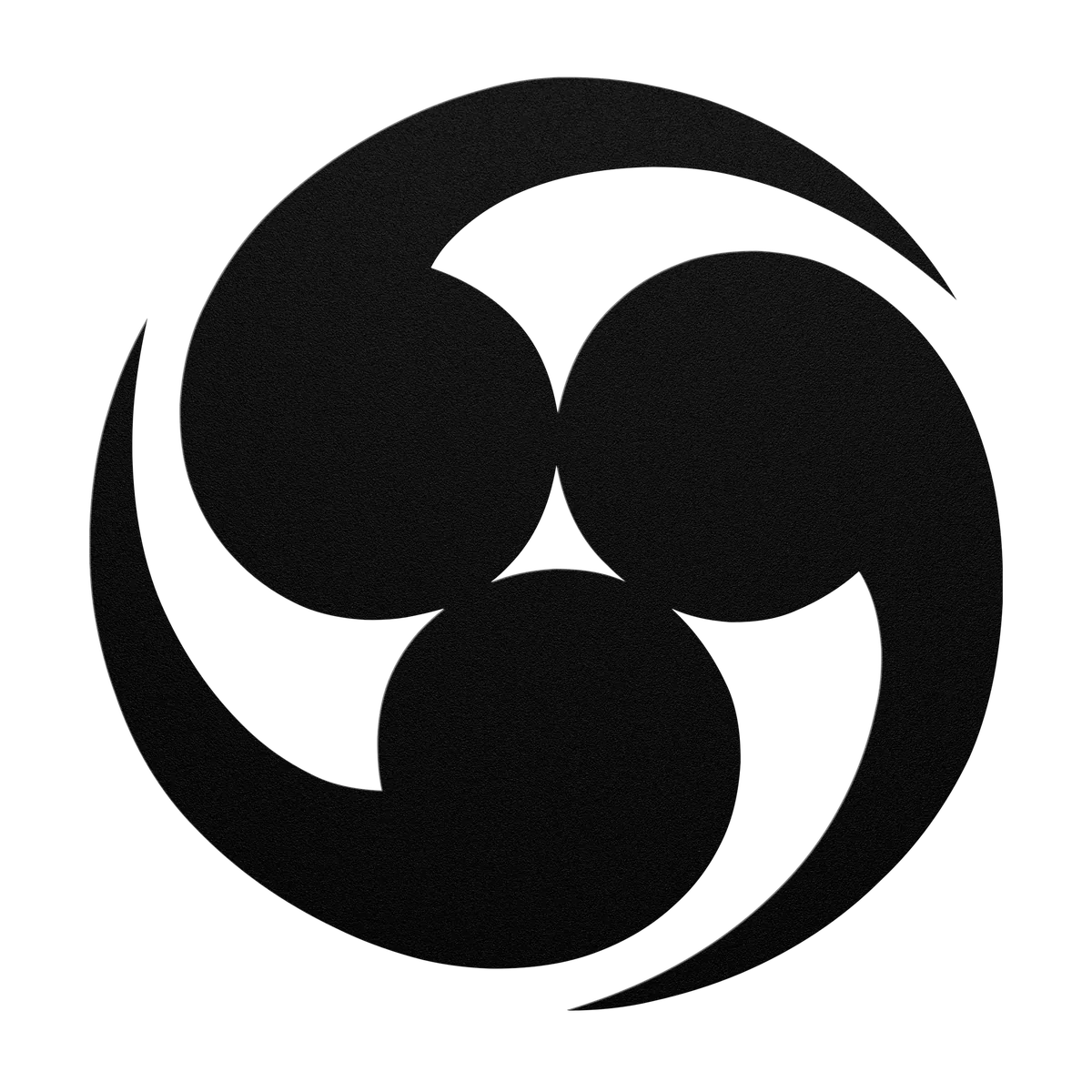 Koru Triple Curl Metal Sign