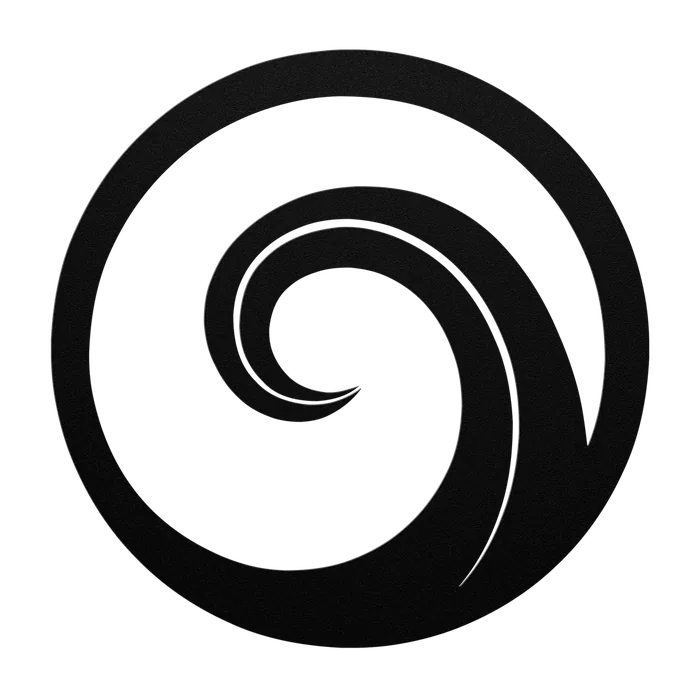 Koru Twin Line Metal Sign