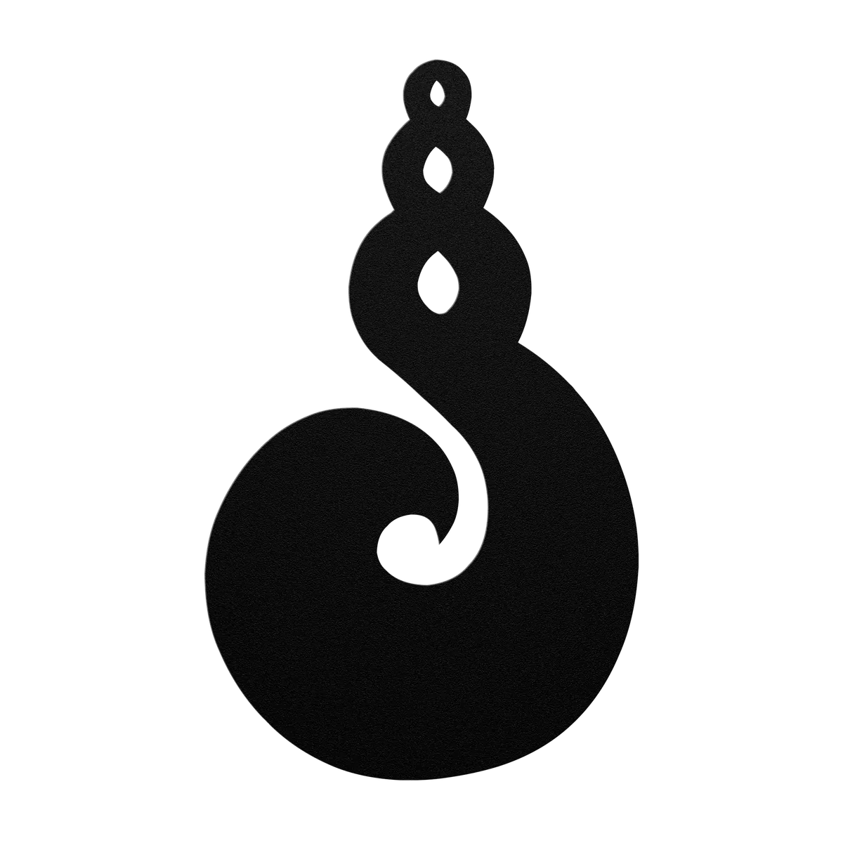 Koru Twist Column Metal Sign