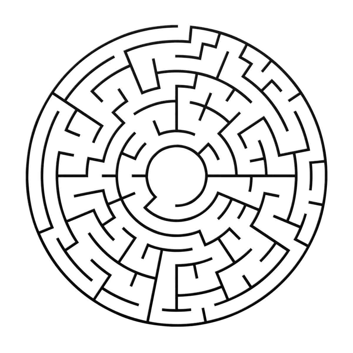 Labyrinth Level Bar Metal Sign