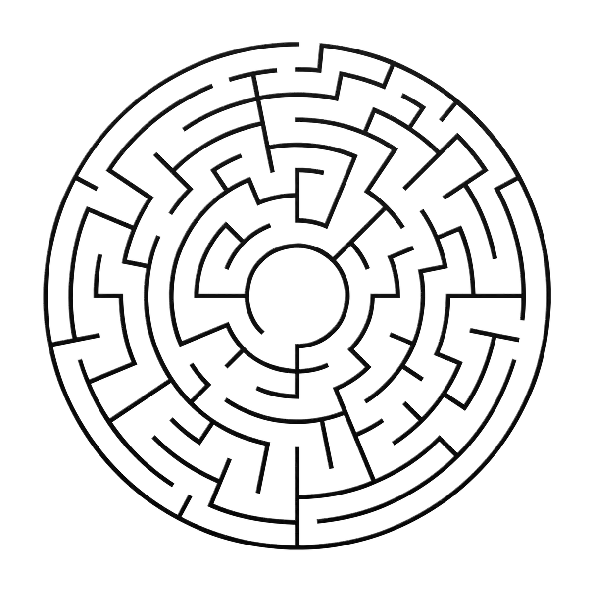 Labyrinth Plumb Line Metal Sign