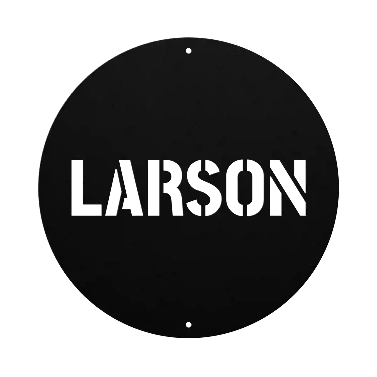 Larson Family Name Sign