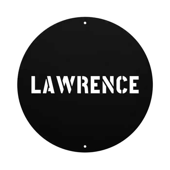 Lawrence Family Name Sign