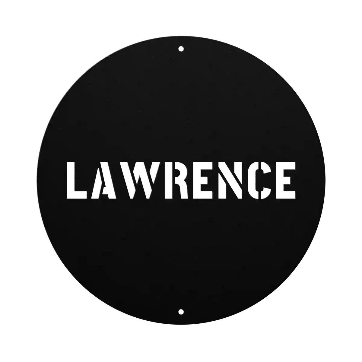 Lawrence Family Name Sign