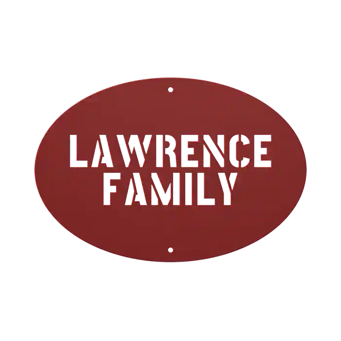Lawrence Family Name Sign