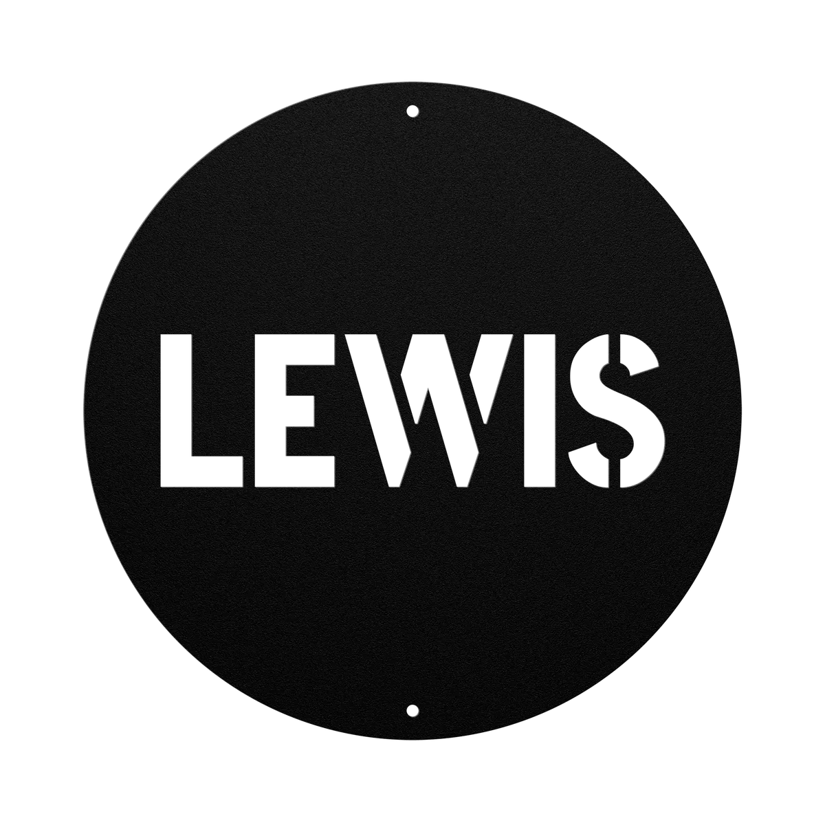 Lewis Family Name Sign