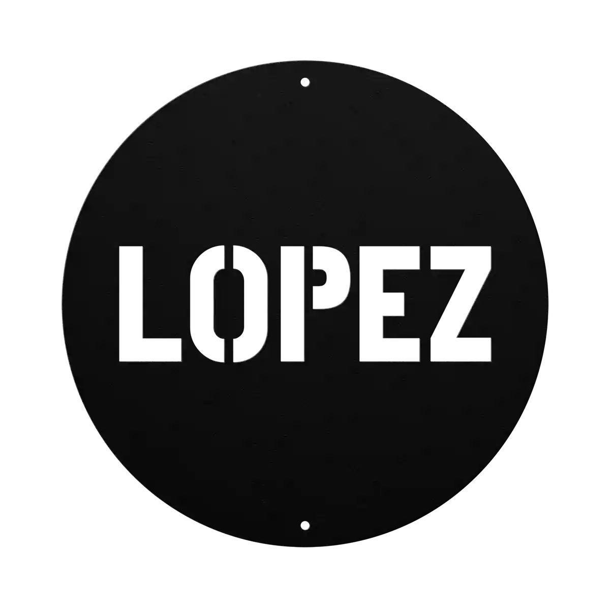 Lopez Family Name Sign