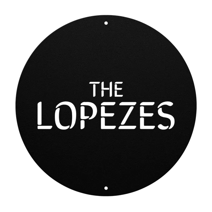Lopez Family Name Sign