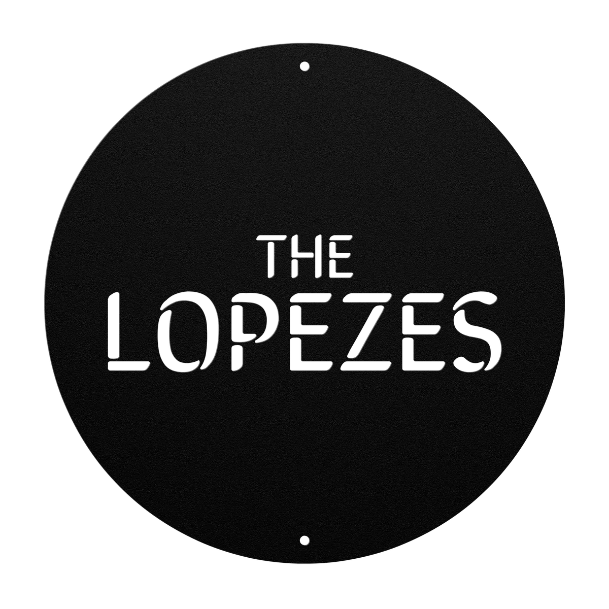 Lopez Family Name Sign
