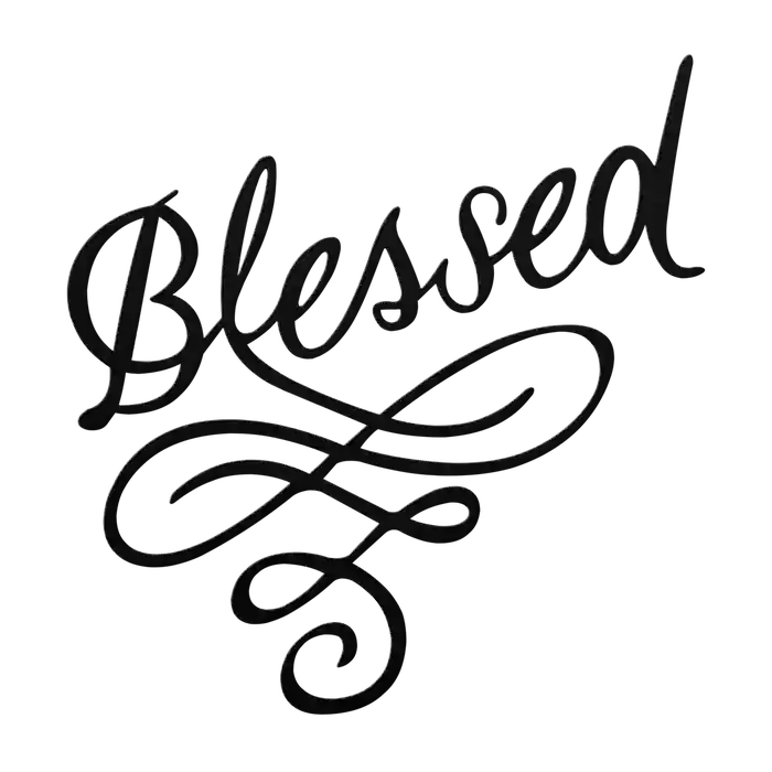 Love Blessed Metal Sign