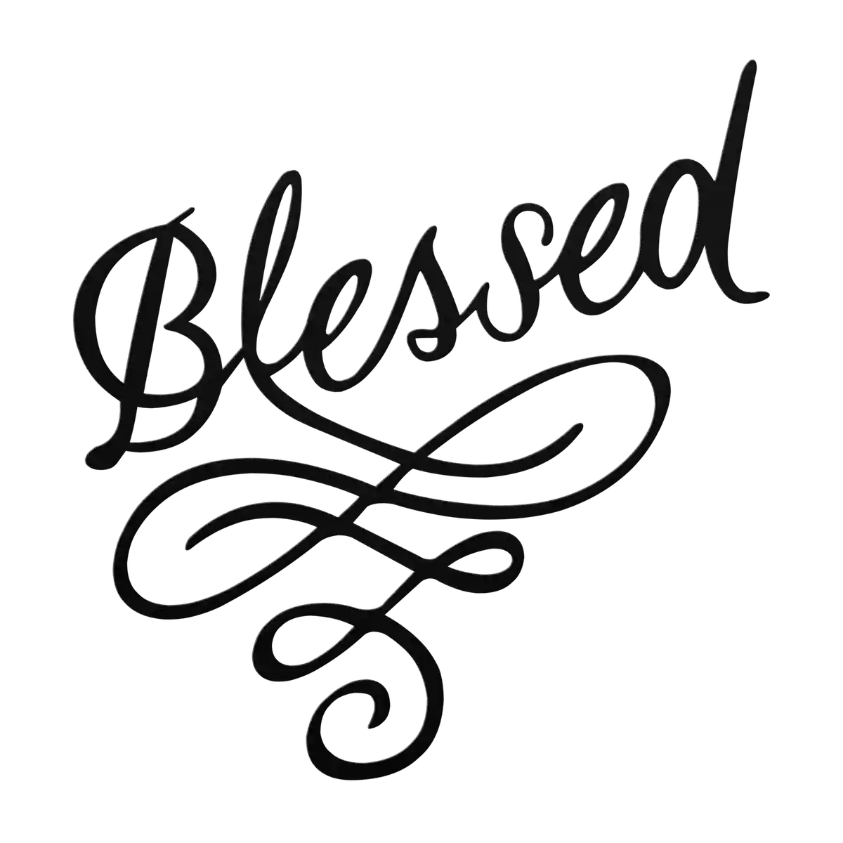 Love Blessed Metal Sign