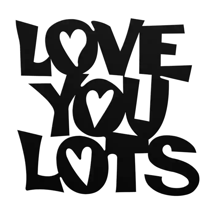 Love Block Stack Metal Sign