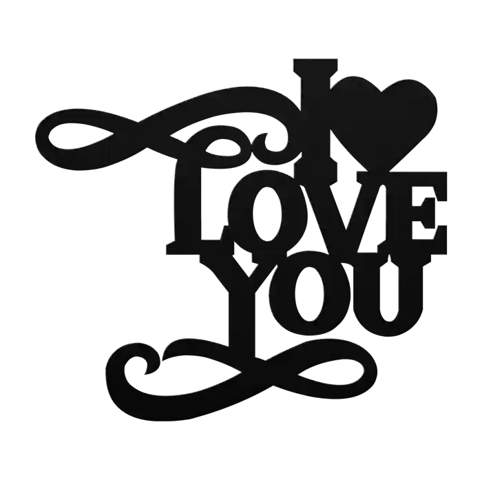 Love Flourished Capitals Metal Sign