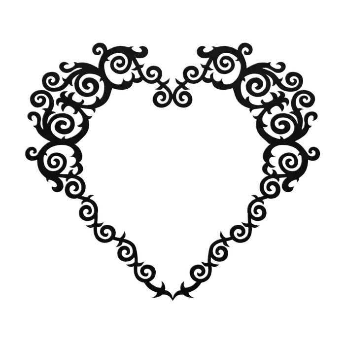 Love Frame Heart Metal Sign