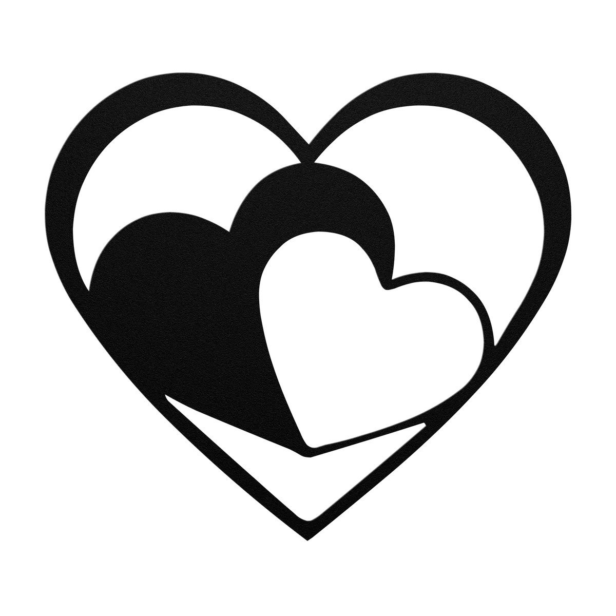 Love Nested Hearts Metal Sign