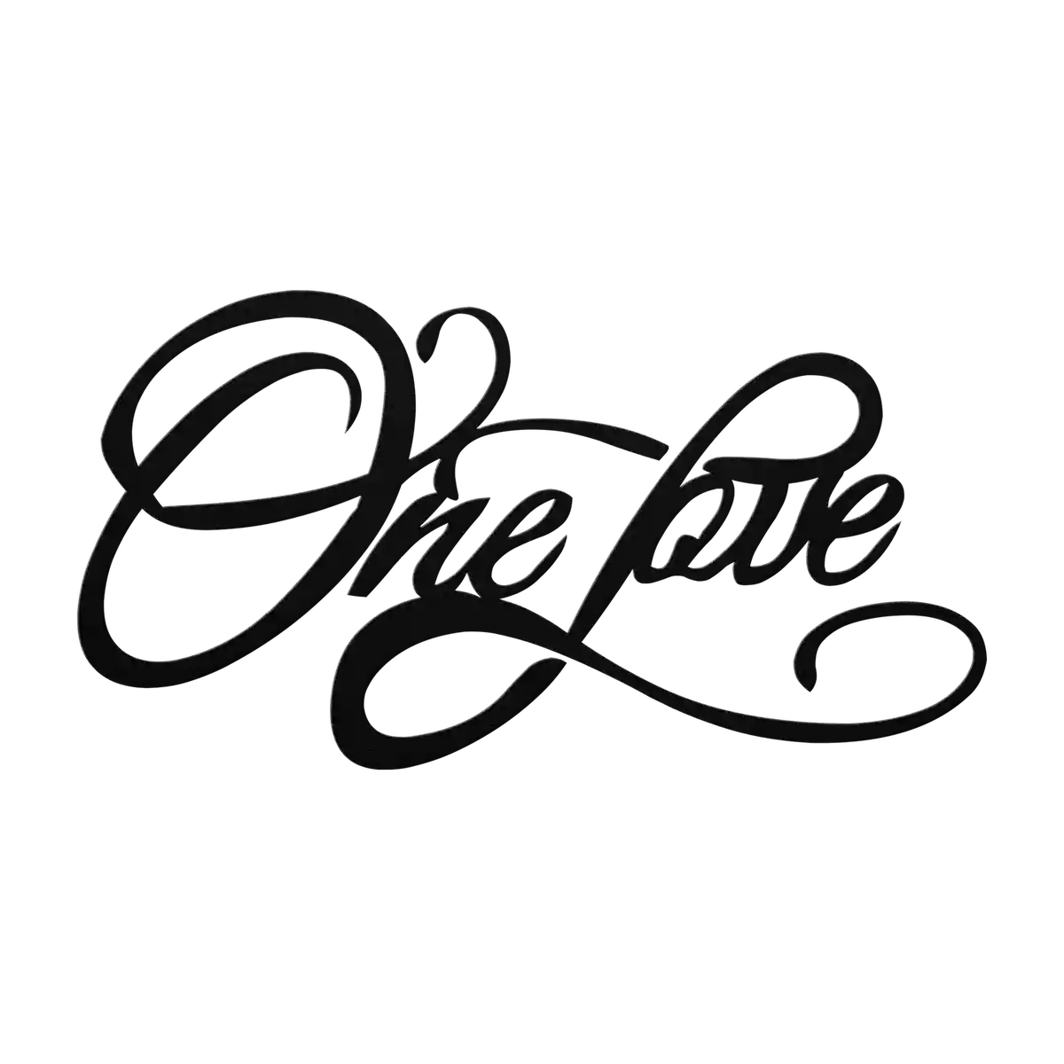 Love Unity Script Metal Sign