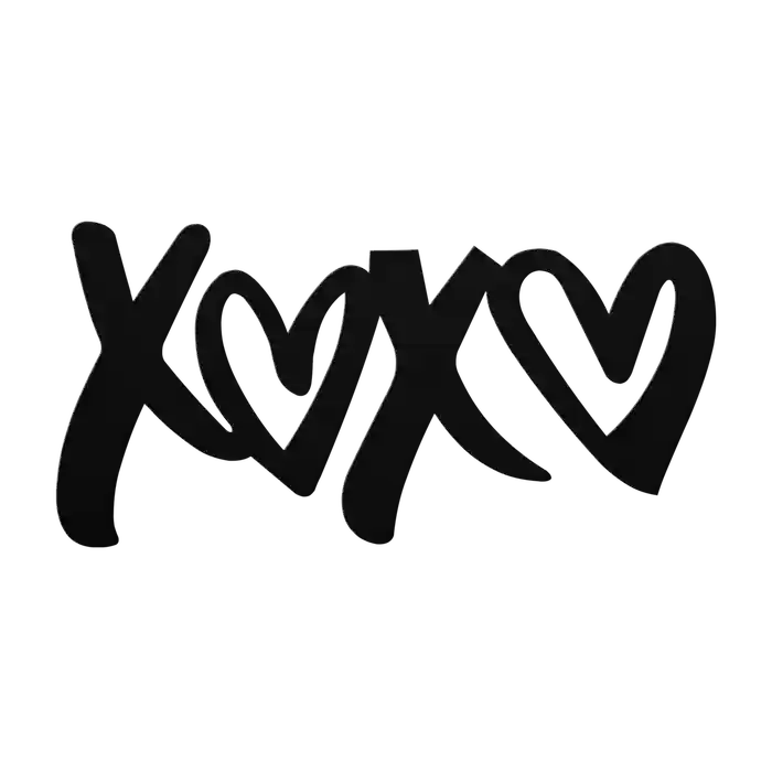 Love XOXO Metal Sign