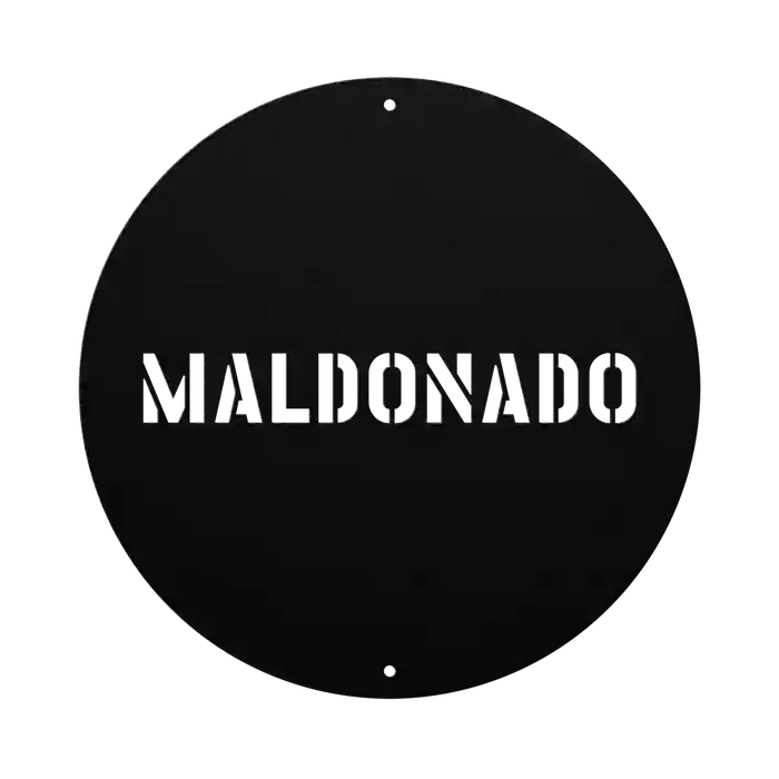 Maldonado Family Name Sign
