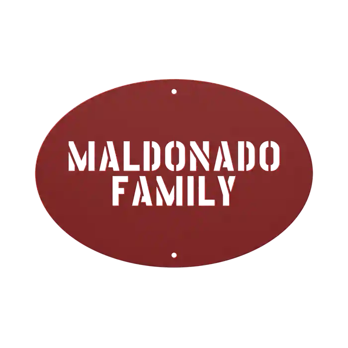 Maldonado Family Name Sign