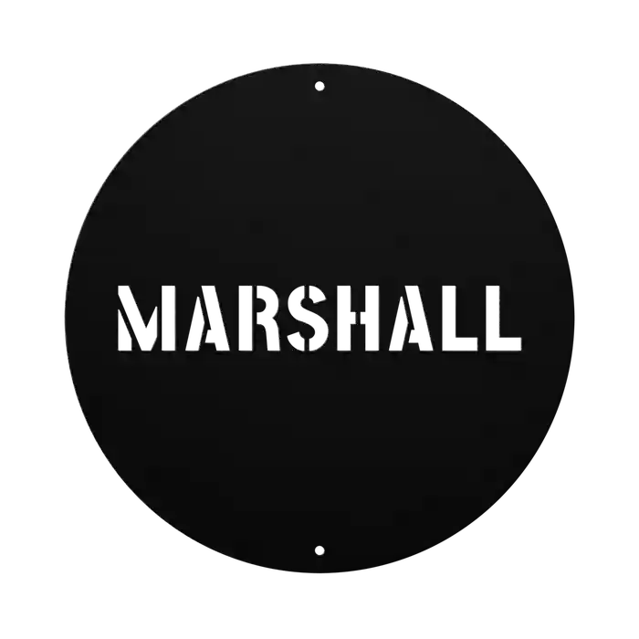 Marshall Family Name Sign