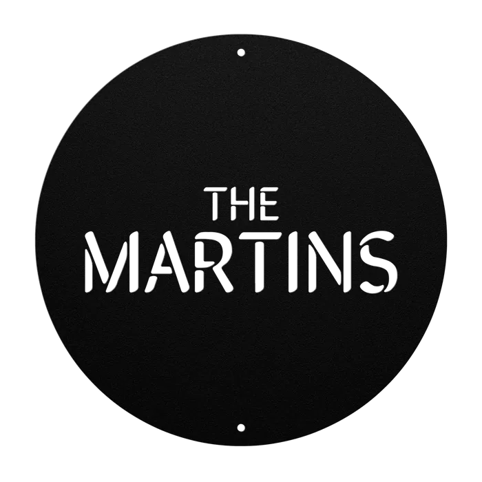Martin Family Name Sign