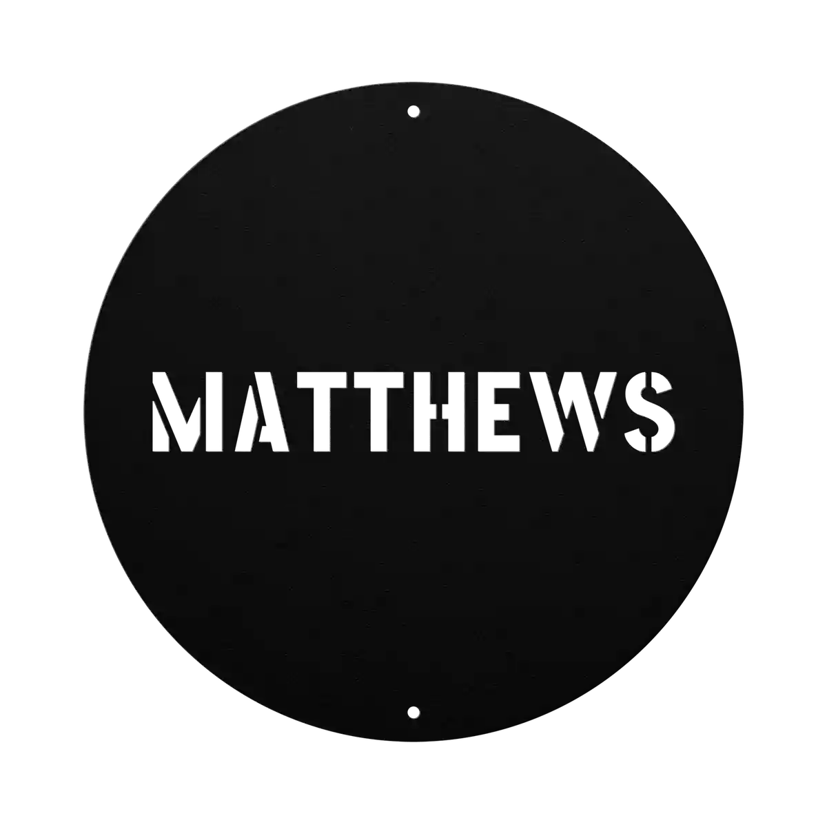 Matthews Family Name Sign